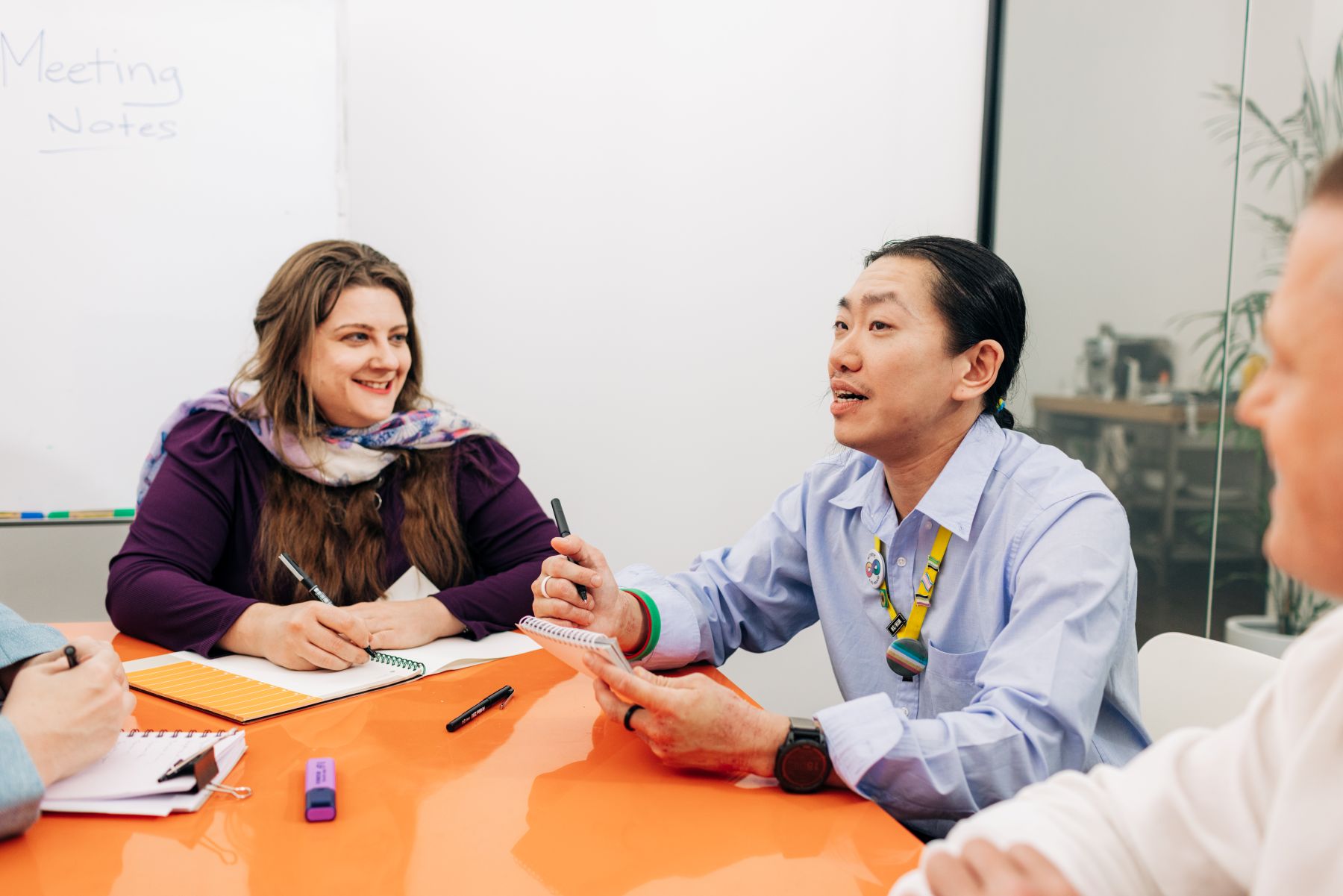 People in discussion in an office