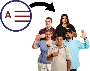 An answer with an arrow curving towards a group of people who are pointing at themselves.