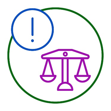 An importance icon next to scales for equality.