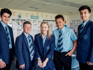 A group of high school students. 