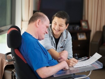 A person giving support to someone else. 