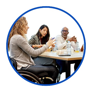 People with disability at a workshop.