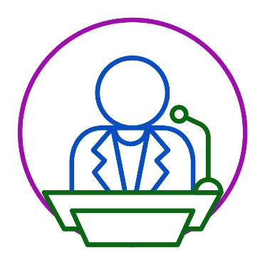 A minister wearing a suit speaking into a microphone.