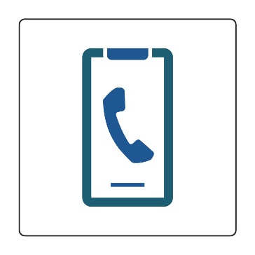 A phone icon. 