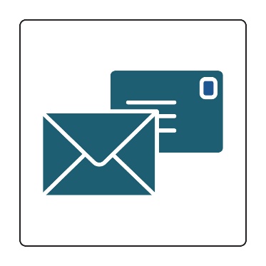 A letter and envelope. 