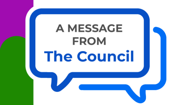 A message from the Council