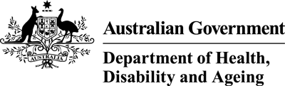 Australian Government Department of Health, Disability and Ageing logo